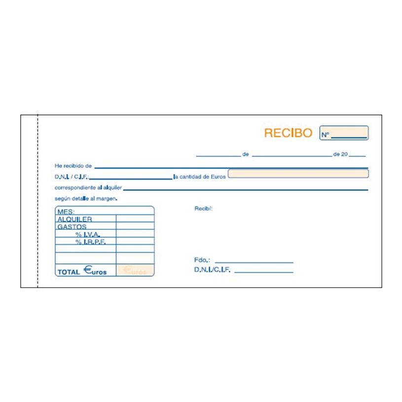 8421938500523-Dohe - Carnet de quittances de loyer - 50 feuilles - 1/3 A4 - paysage - en double - autocopian-P_12281_1-0