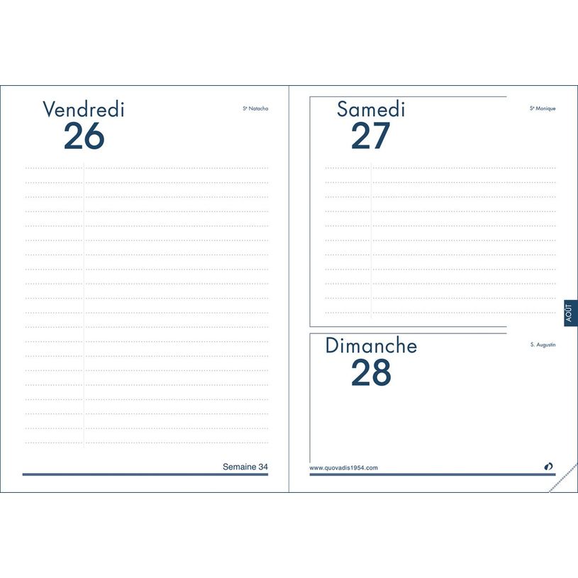 3371010126897-Agenda Club - 1 jour par page - 12 x 17 cm - rouge - Quo Vadis-P_29031_4-1