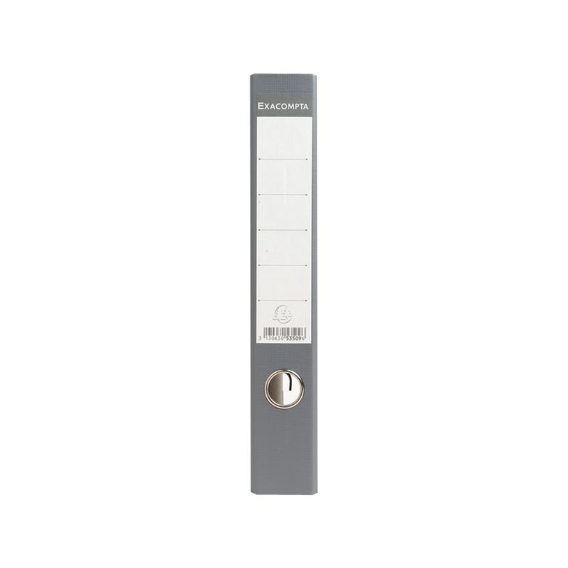3130630535096-Exacompta - Classeur à levier - Dos 50 mm - A4 - pour 400 feuilles - gris marbré avec dos gr-P_53509_2-1