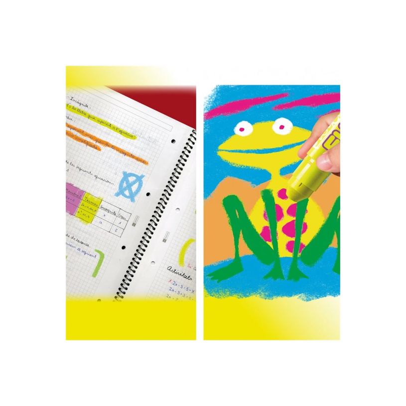 8414213104318-Playcolor One Fluo - Bâton de peinture - gouache - pour carton, bois - assortiment de couleurs fluor-P_150233_3-2