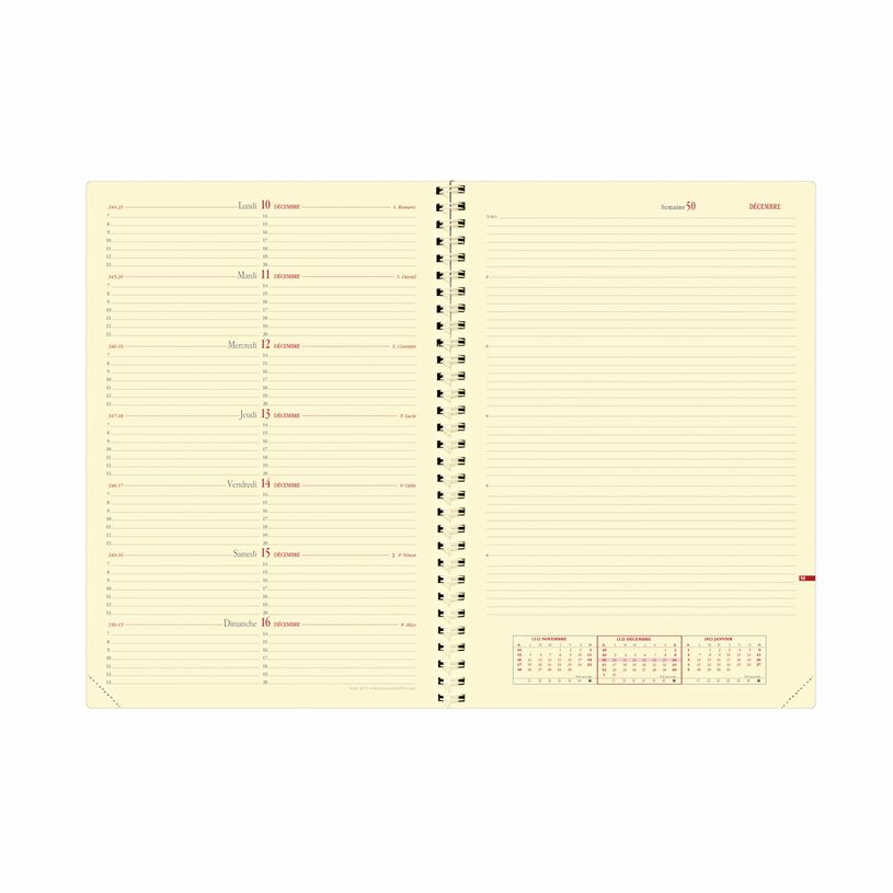 3371011841041-Agenda spiralé Impala Note 29 avec répertoire - 1 semaine sur 2 pages - 21 x 29,7 cm - noir-P_184104_3-1