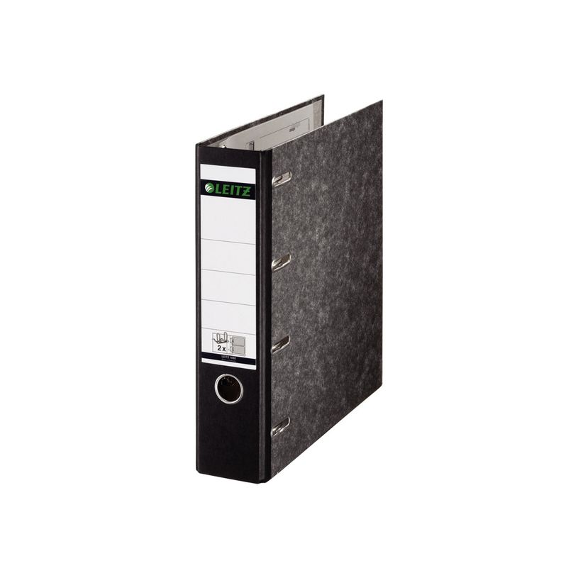 4002432301249-Leitz 180° - classeur à levier - pour A5 - capacité : 1000 feuilles - noir marbré-P_300018705_2-1