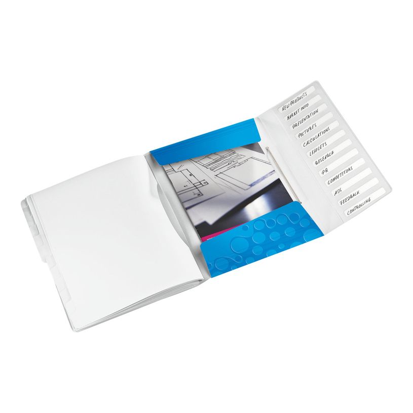 4002432106288-Leitz WOW - classeur - 12 positions - pour A4 - capacité : 200 feuilles - à onglets - bl-P_300018800_4-1
