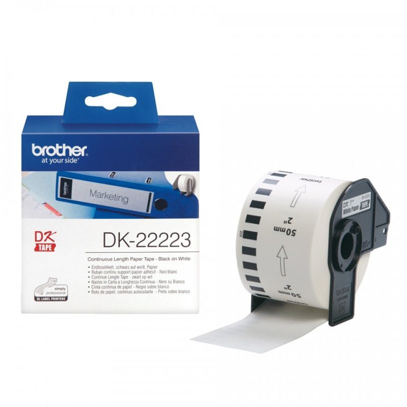 4977766654982-Brother DK-22223 - Papier - noir sur blanc - Rouleau (5 cm x 30,5 m) 1 rouleau(x) étiquettes continues - pour Brother QL-1050, 1060, 1110, 500, 550, 560, 570-P_300022355_3-0
