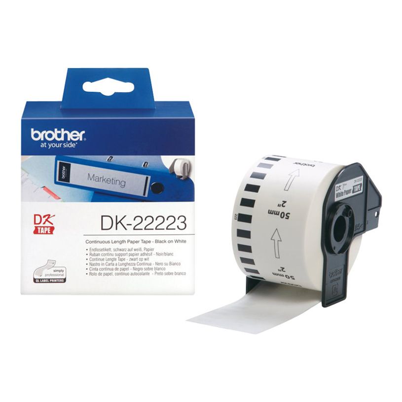 4977766654982-Brother DK-22223 - Papier - noir sur blanc - Rouleau (5 cm x 30,5 m) 1 rouleau(x) étiquettes continues - pour Brother QL-1050, 1060, 1110, 500, 550, 560, 570-P_300022355_4-1