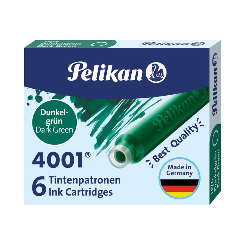4012700300089-Pelikan 4001 - cartouche d'encre - vert foncé (pack de 6)-P_300024924_2-1