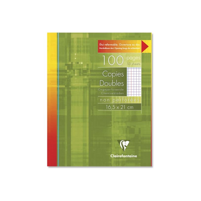 3329680582000-Clairefontaine Metric - copies doubles - 100 pages - 165 x 210 mm -P_300031578_1-0