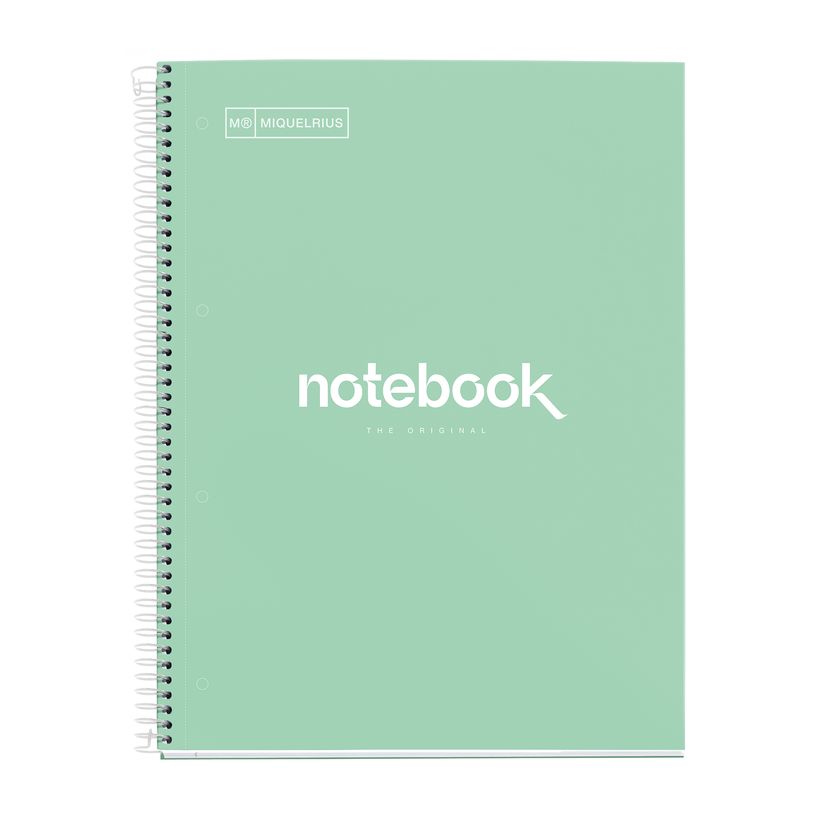 8422593460504-Notebook Emotions, couverture rigide, A4, quadrillage 5x5 mm, 80 feuilles de 1 couleur,Miquelrius, Ment--0