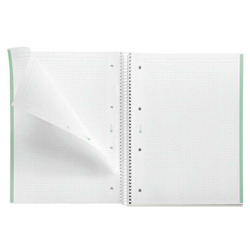 8422593460504-Notebook Emotions, couverture rigide, A4, quadrillage 5x5 mm, 80 feuilles de 1 couleur,Miquelrius, Ment--3