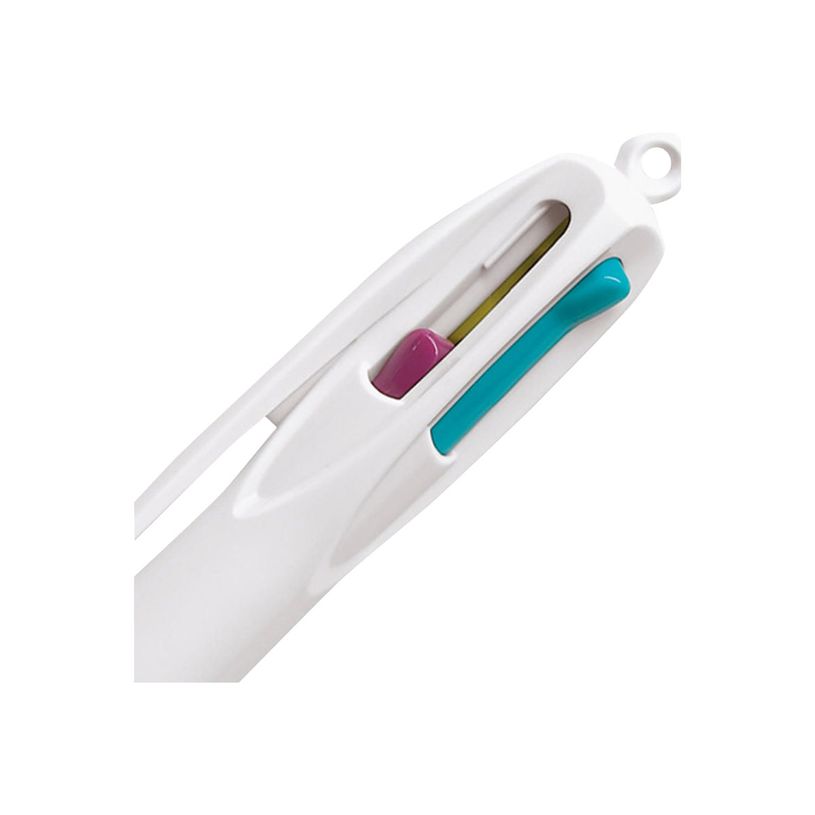 3086123249929-BIC 4 Couleurs Grip - Stylo bille 4 couleurs - permanent - rose, turquoise, pourpre, vert citron - encre à huile - 1 mm - moy-P_300043782_3-2