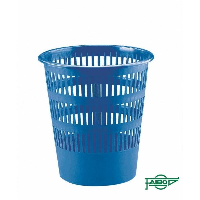 8425901307041-Faibo - Corbeille à papier - 12 L - polypropylène (PP) - bleu-P_300046657_1-0
