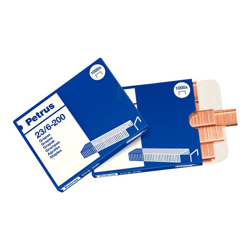 8411772236009-Petrus 200 - Agrafes - 23/6 - 6 mm - pack de 1000-P_300047123_2-1