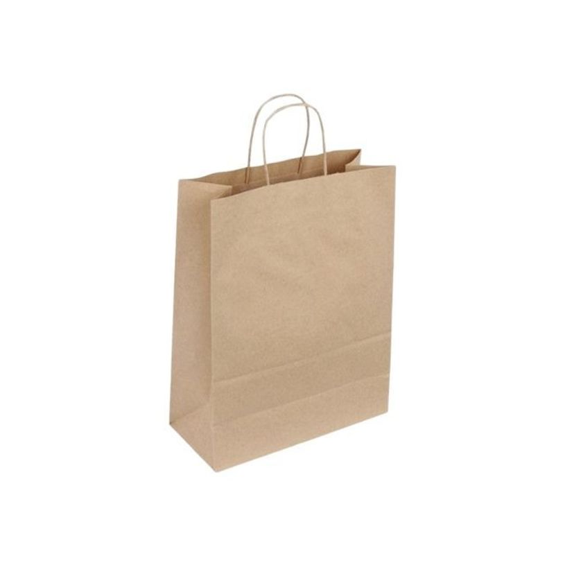 2130885308064-24 Sacs cadeau kraft - poignées torsadées - 54 cm x 15 cm x 49 cm - brun-P_400000360_1-0