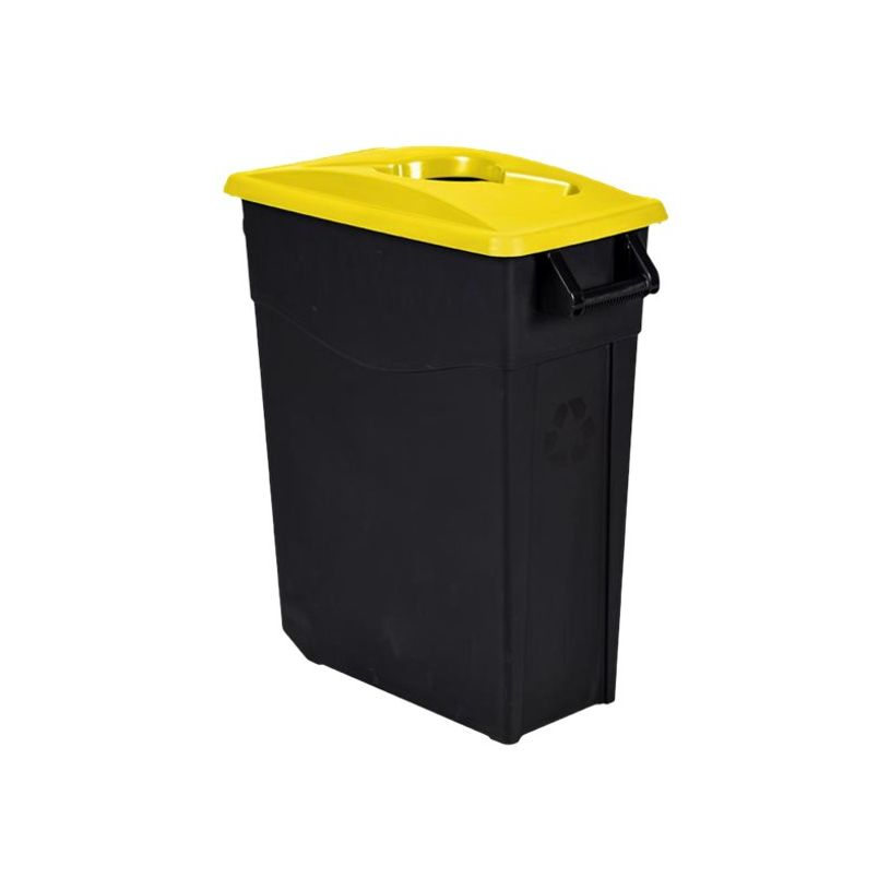 3019920561833-Rossignol MOVATRI - Poubelle de tri mobile 65L - noir/jaune-P_400000807_1-0