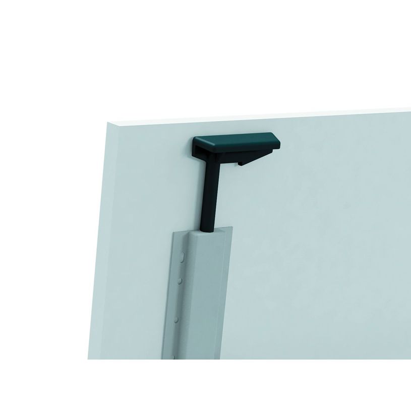 3253310160514-Table de réunion abattantes angle à gauche - L200 x P80 cm - pied blanc - plateau blanc -P_400001684_3-3