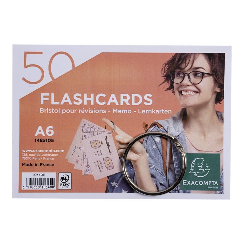 3130630103400-Exacompta Flashcars - 50 Bristols pour révisions sous anneau - 10,5 x 14,8 cm - ligné -P_400002405_11-10