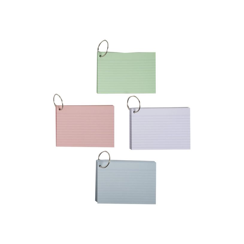 3130630103400-Exacompta Flashcars - 50 Bristols pour révisions sous anneau - 10,5 x 14,8 cm - ligné - -P_400002405_3-2