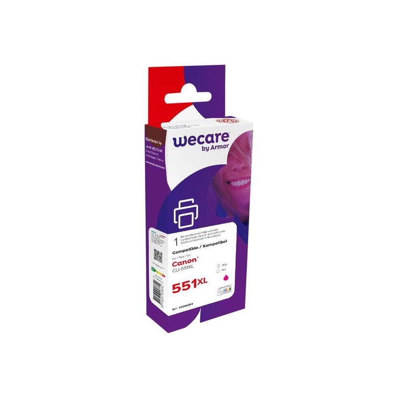8715057013812-Cartouche compatible Canon CLI-551XL - magenta - Wecare-P_400003148_1-0