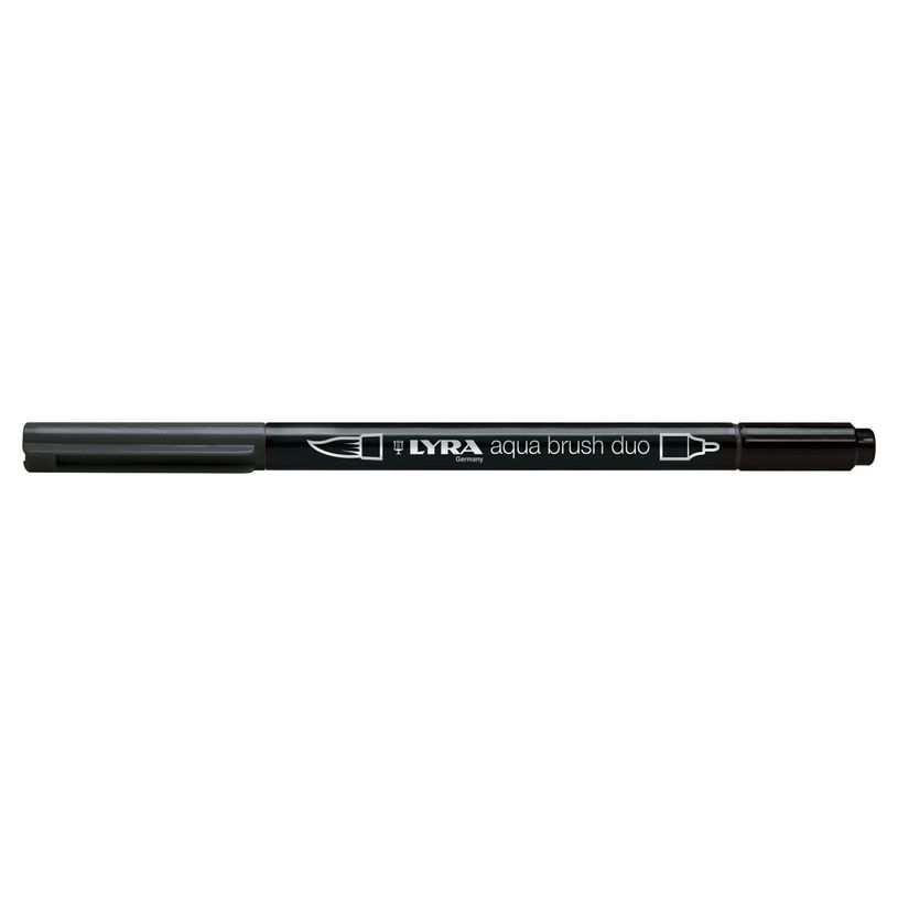 4084900610060-Lyra Aqua Brush Duo - Feutre pinceau double pointe - gris moyen chaud-P_400005333_1-0