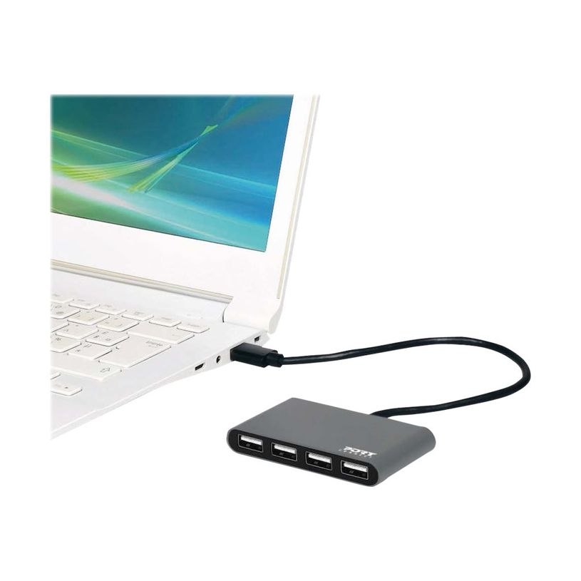 3567049001285-PORT Connect - Hub 4 ports USB 2.0 Type C-P_400007434_1-0