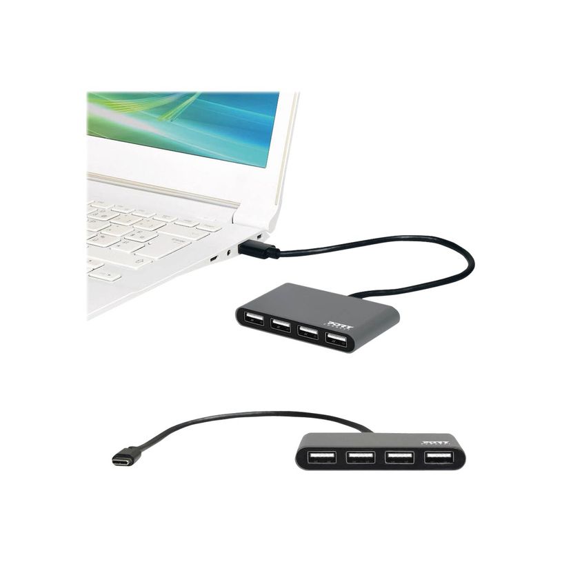 3567049001285-PORT Connect - Hub 4 ports USB 2.0 Type C-P_400007434_5-4