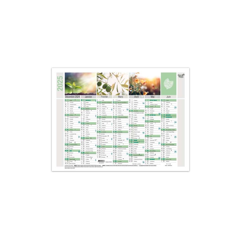 3371010458486-Quo Vadis Equology - Calendrier recyclé 7 mois par face - 18 x 13,5 cm-P_400009733_1-0