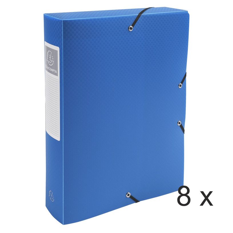 3130632598822-Exacompta Opak - 8 Boîtes de classement - dos 60 mm - bleu clair-P_400010532_1-0