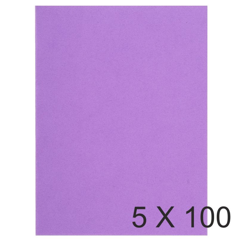 3288581601084-Exacompta Flash - 5 Paquets de 100 Chemises - 220 gr - lilas-P_400010846_2-0