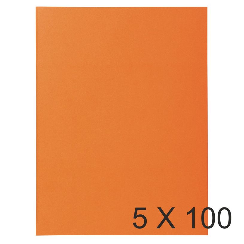 3288583301074-Exacompta Super 210 - 5 Paquets de 100 Chemises - 210 gr - orange-P_400010873_2-0
