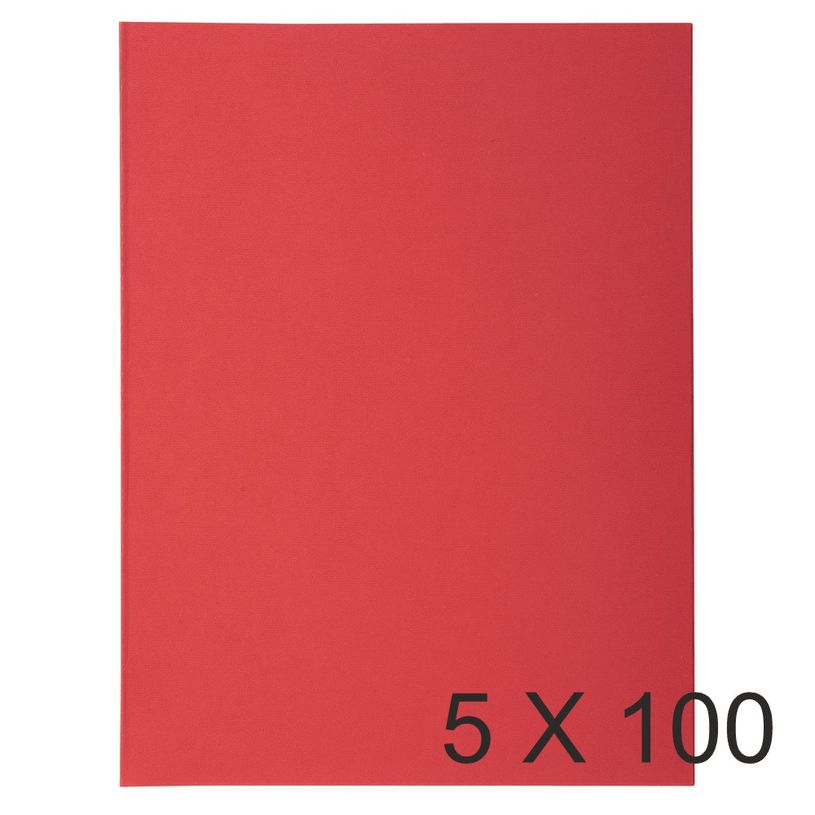 3288583301128-Exacompta Super 210 - 5 Paquets de 100 Chemises - 210 gr - rouge-P_400010877_2-0