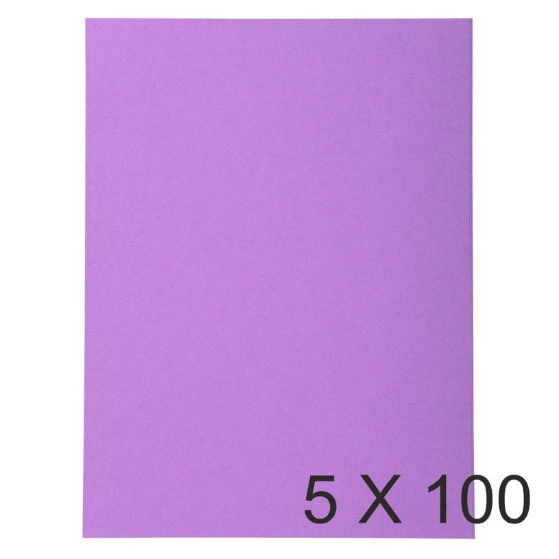 3288584101161-Exacompta Forever - 5 Paquets de 100 Chemises - 220 gr - lilas-P_400010911_1-0