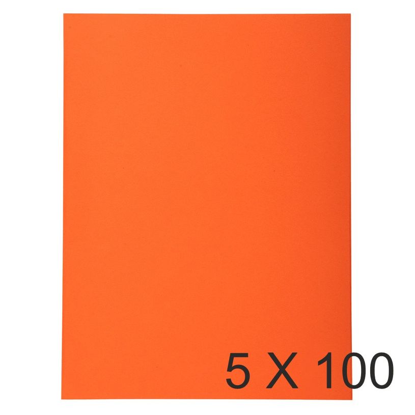 3288584201076-Exacompta Forever - 5 Paquets de 100 Chemises - 170 gr - orange-P_400010915_1-0