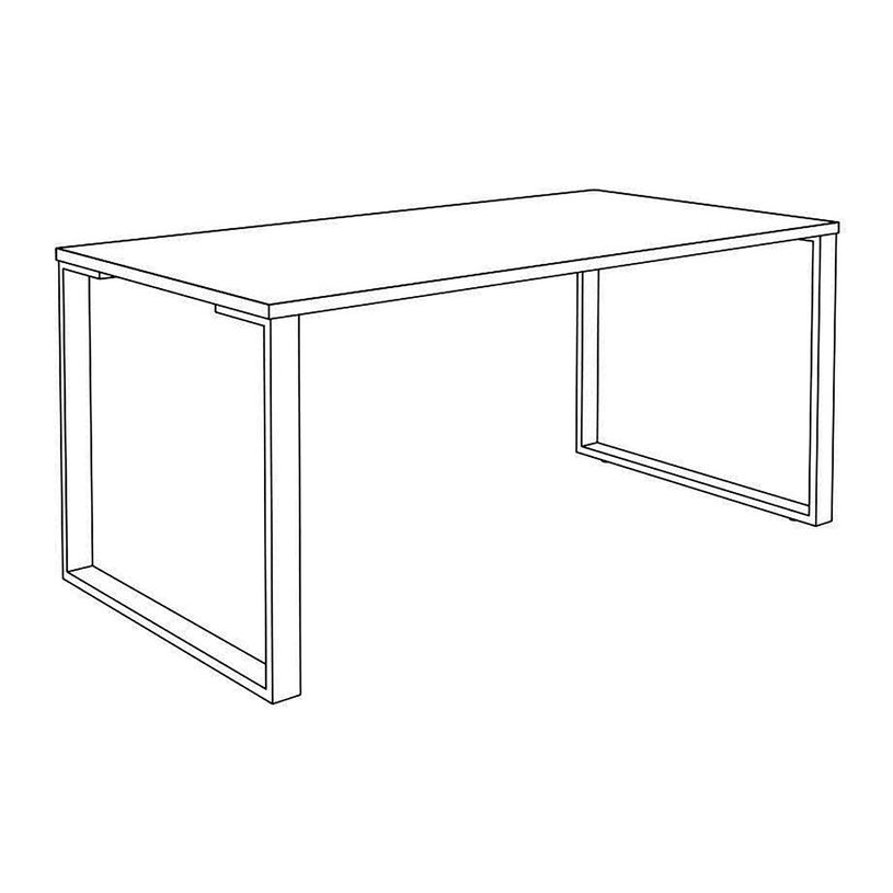0404000122920-Bureau droit LOFTER - L160 cm - Plateau imitation Hêtre - pied Carbone-P_400012292_5-4