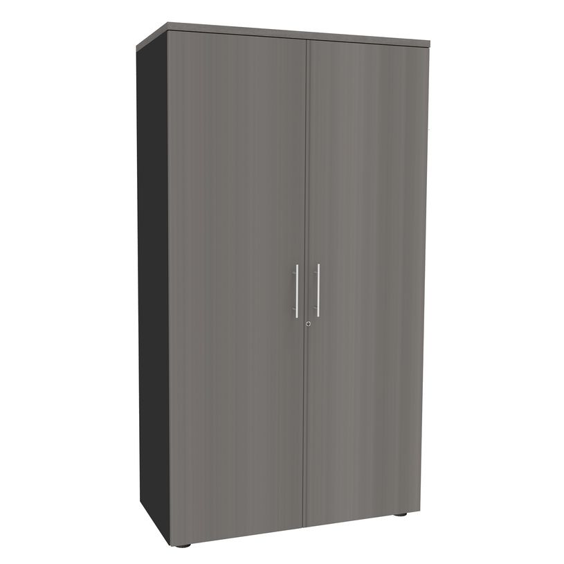 0404000124603-Armoire haute EXPRIM/LOFTER/LEVEL - H180 x L80 x P47 - 2 portes - Corps Anthracite - Dessus e-P_400012460_1-0