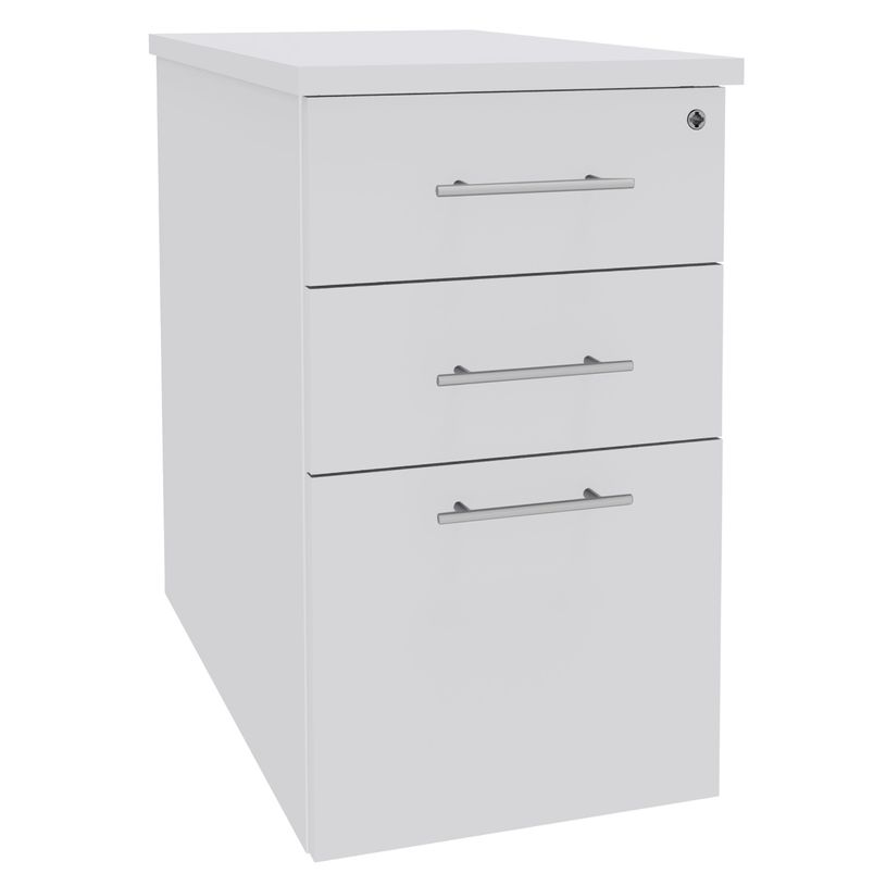 0404000124733-Caisson bout de bureau EXPRIM/LOFTER - L47 x P80 cm - Blanc-P_400012473_1-0