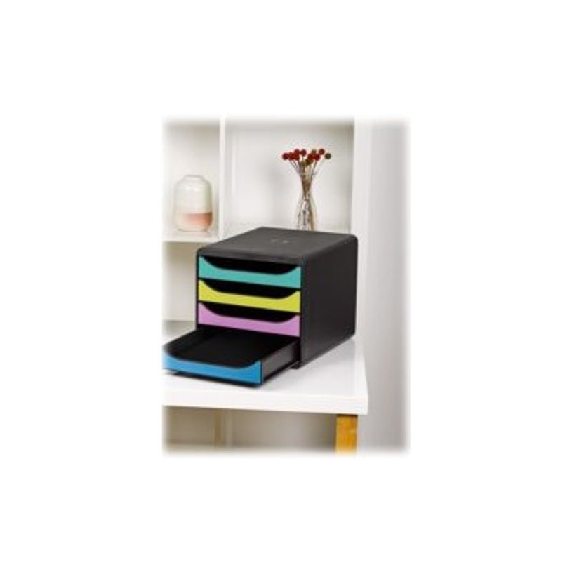 9002493424876-Exacompta BigBox - Module de classement 4 tiroirs - noir/forever young-P_400013555_3-2