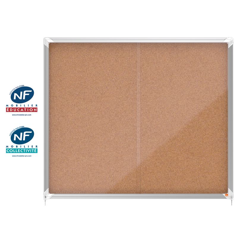 5028252611541-Nobo - Vitrine intérieure 15 A4 (1140 x 970 mm) - fond liège-P_400013873_1-0