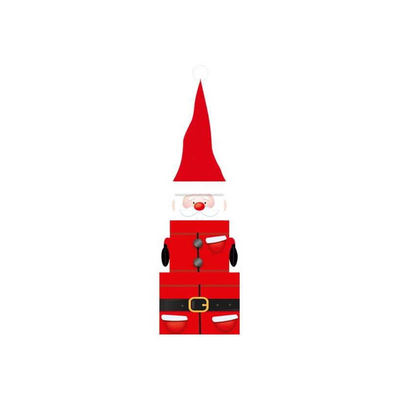 5033601498841-Clairefontaine - 3 Boîtes cadeau carrées - 20,5 cm x 17 cm - Père Noël rouge-P_405110250_1-0