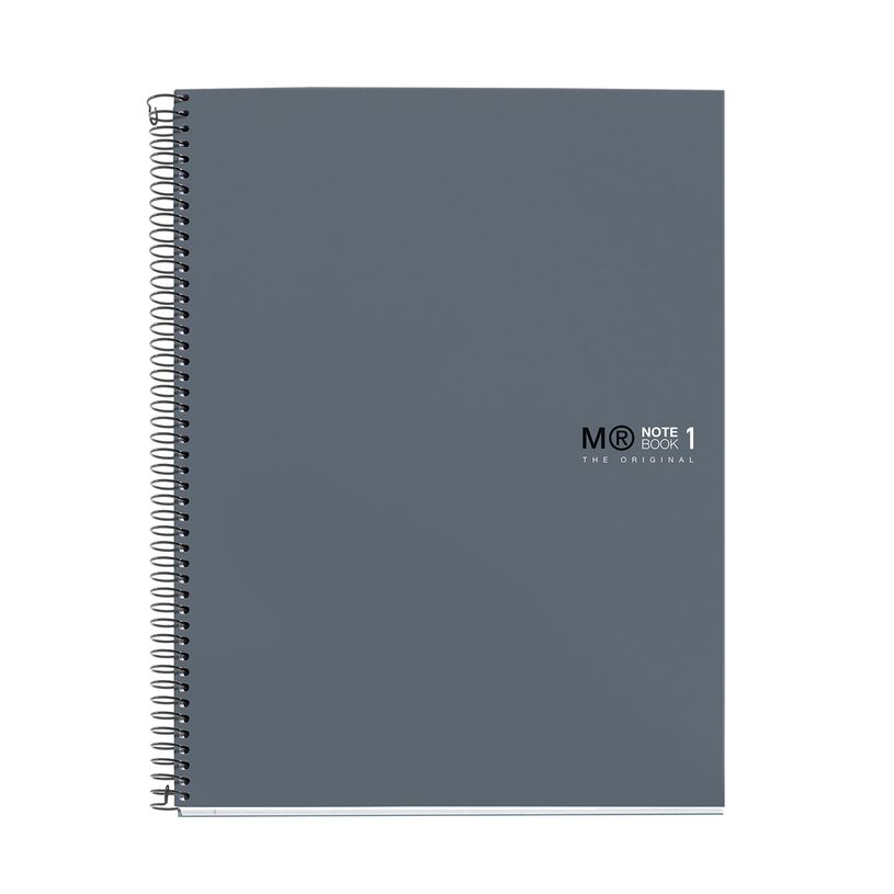 8422593465806-THE ORIGINAL NOTEBOOK, couverture rigide, A4, quadrillage 5x5 mm, 80 feuilles de 1 couleur, Miquelrius,--0