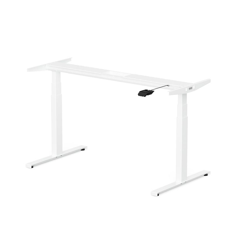 3760350281074-Bureau électrique UGO - L120x70cm - pieds blancs - plateau imitation chêne Stone-P_405113022_4-3
