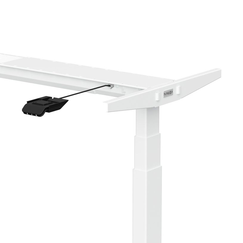 3760350281111-Bureau électrique UGO - L140x80cm - pieds blancs - plateau blanc laqué-P_405113028_7-6