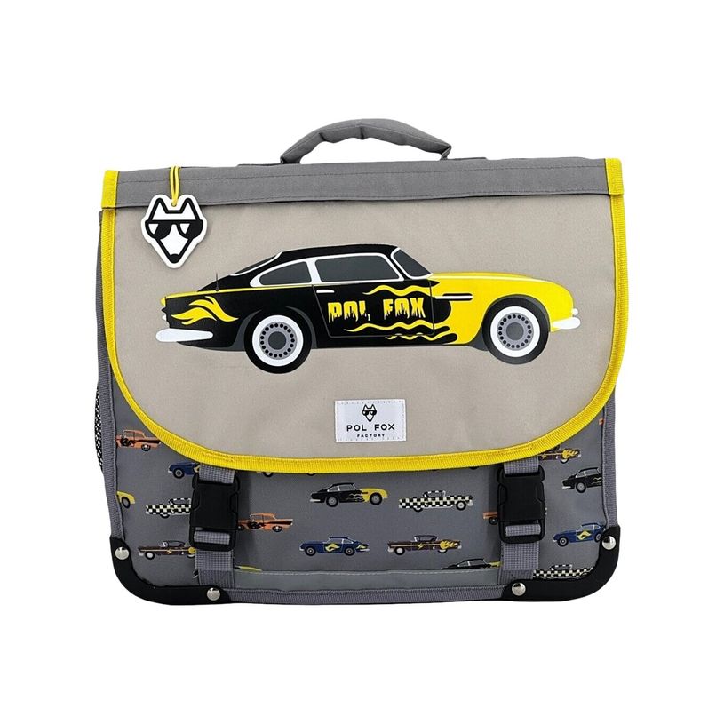 3663842007186-Cartable Racing 38 cm - 2 compartiments - rabat réversible - Pol Fox-P_405114620_1-0