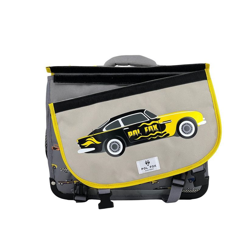 3663842007186-Cartable Racing 38 cm - 2 compartiments - rabat réversible - Pol Fox-P_405114620_2-1