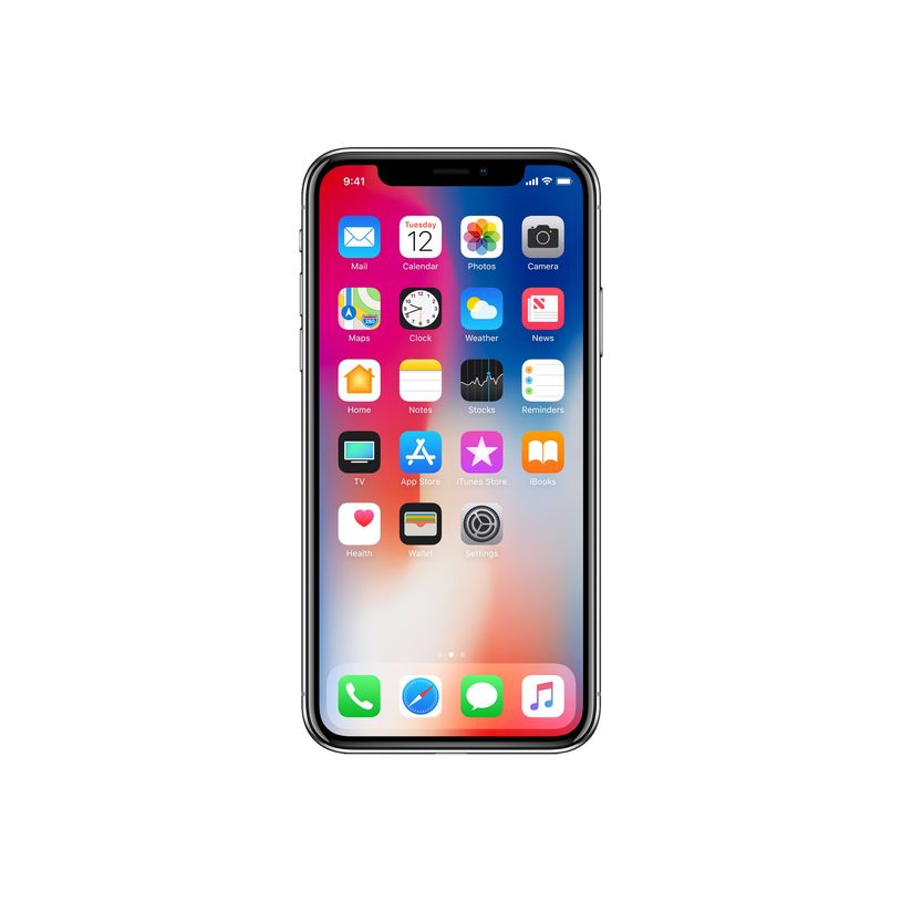 3701083038108-Apple iPhone X - Smartphone reconditionné grade C (Etat correct) - 4G - 64 Go - gris sid