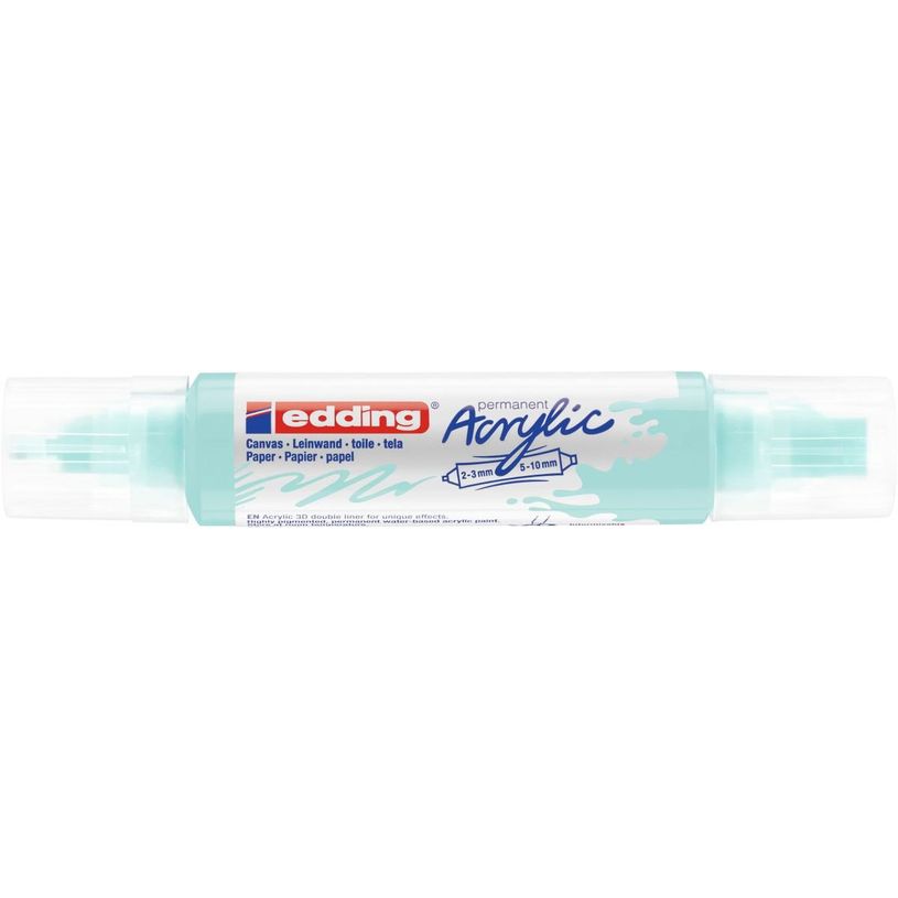 4057305028693-Edding 5400 3D liner - Marqueur acrylique à deux pointes - bleu pastel-P_405117131_2-1
