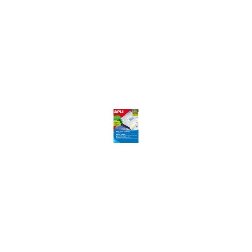 8410782012726-APLI PAPER - Auto-adhésif - blanc - 70 x 35 mm 2400 étiquette(s) (100 feuille(s) x 24) 
