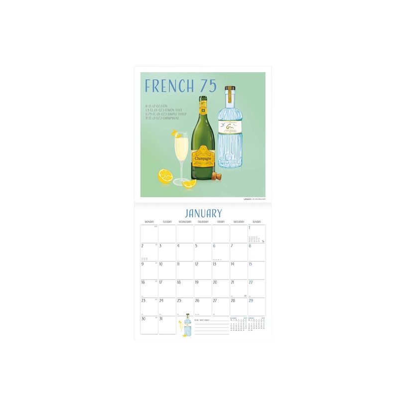 8054117623272-Calendrier mensuel Cheers! - 18 x 18 cm - Legami-P_405121176_3-1