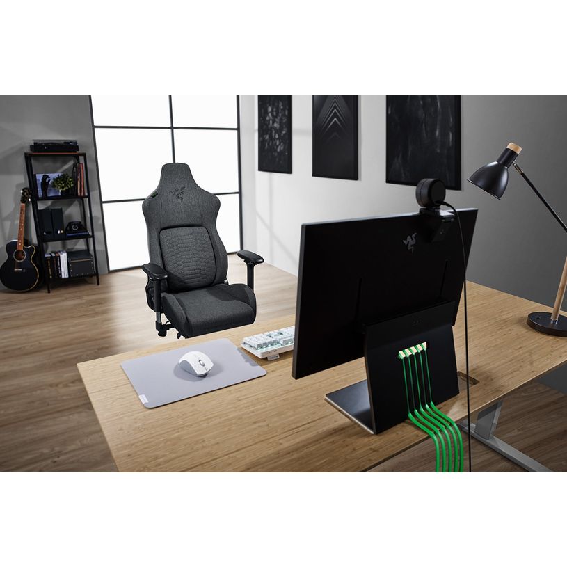 8886419354215-Fauteuil gamer ISKUR - accoudoirs réglables - gris foncé-P_405121619_8-7