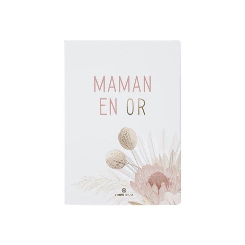 3664447131962-Oberthur Mots doux - Carnet de notes souple - A5 - ligné - 200 pages - maman en or-P_405122457_5-0