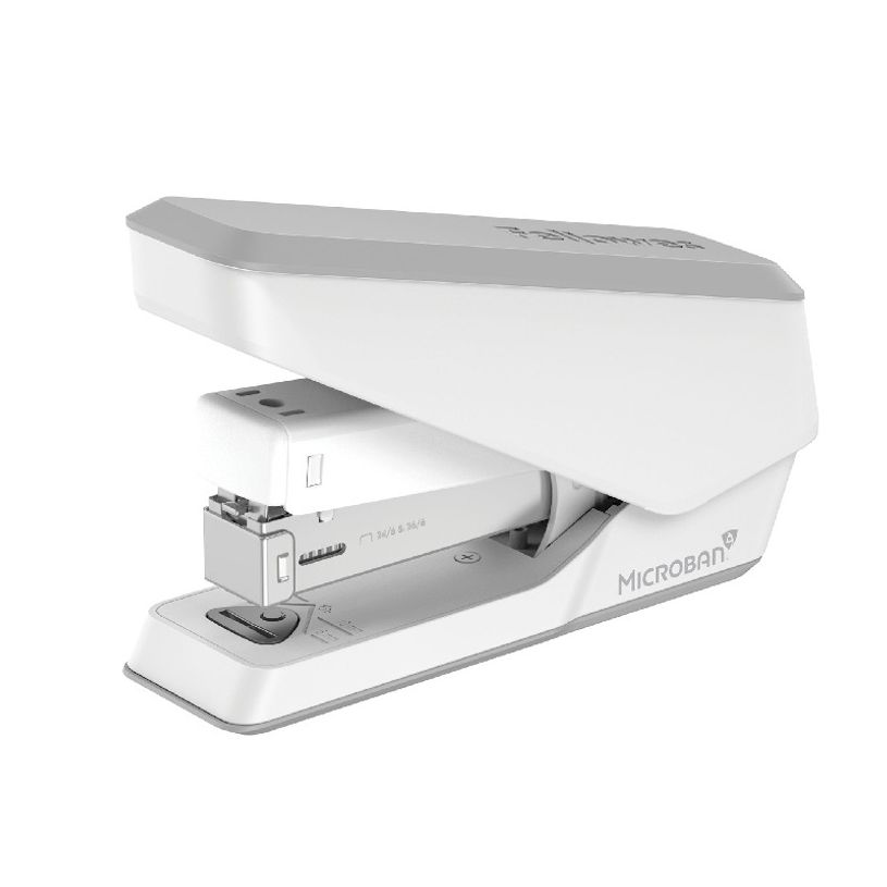 0043859776566-Fellowes - Agrafeuse LX840 EasyPress blanche avec Microban® - capacité de 25 feuilles - -P_405124141_9-0
